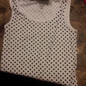 polka dotted shirt